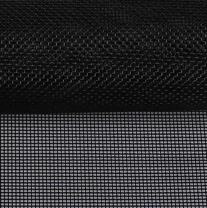 Breathable Black Sandwich Mesh Faux Leather Designer Fabric Synthetic Leather For Shoes Bags