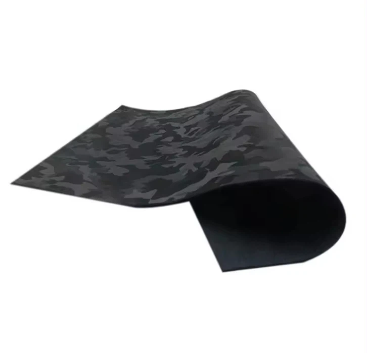 Camouflage Pattern Reflective Pu Leather For Making Shoes And Bags