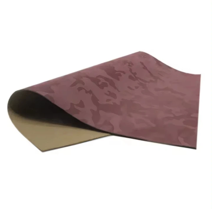 Camouflage Pattern Reflective Pu Leather For Making Shoes And Bags