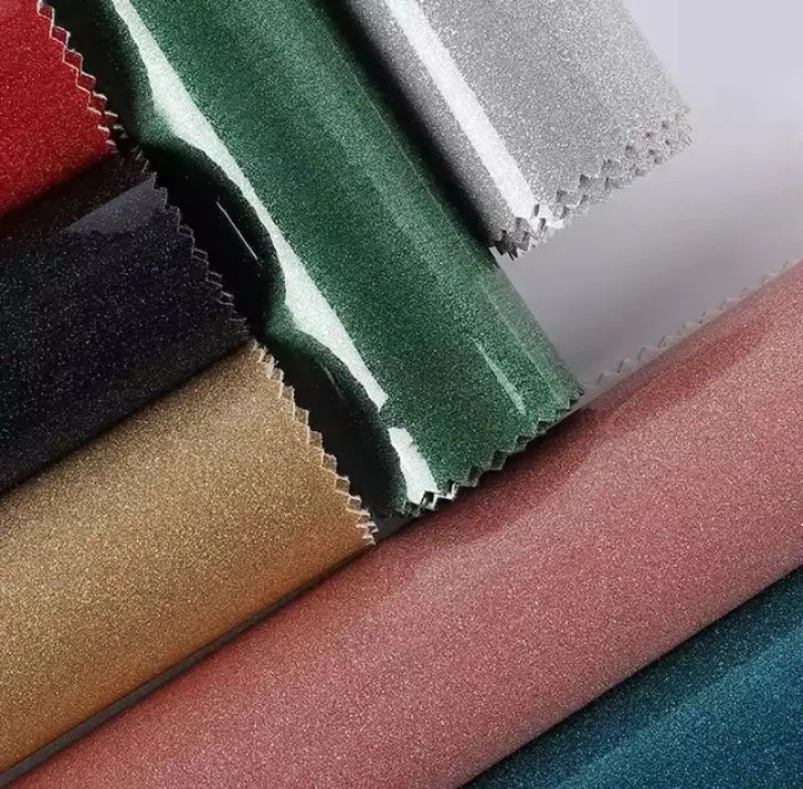 Colourful Translucent Matte Sunrise TPU Artificial Leather