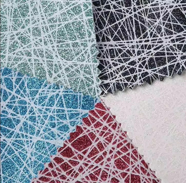 Litríkt hálfgagnsætt Matt Sunrise TPU gervileður