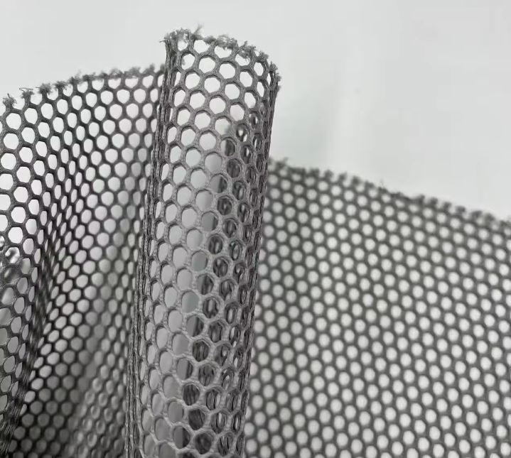 Custom Honeycomb 100% Polyester Hexagon Diamond Hollow Out Mesh Fabric 3d Air Mesh Fabric Spacer Sandwich Cloth