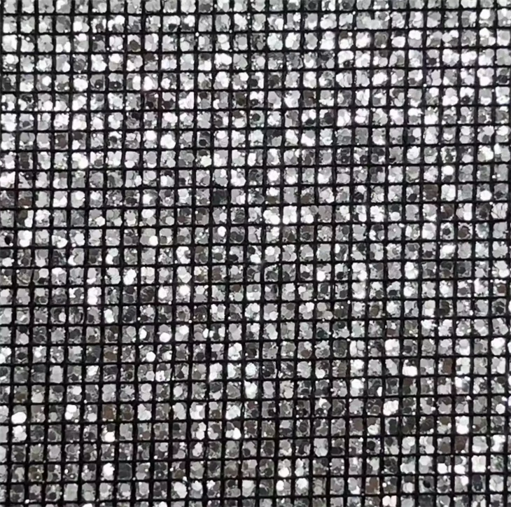Shiny Synthetic Pu Glitter Leather T/C Backing Fabric Glitter Leather For Shoes Bags Bow Crafts