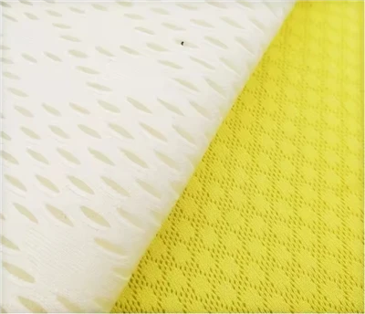 Cotton Netting Teygja Striped Mesh efni Notað fyrir dúkur Vefnaður Home