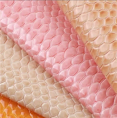 Glitter Fish Scale PVC tilbúið leður efni Rúlla fyrir skó Töskur