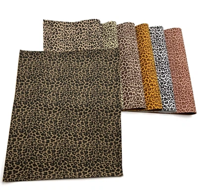 Nýjar vörur Animal Print Leopard Print Frosted Feel Film Process PU Leður Fyrir skó
