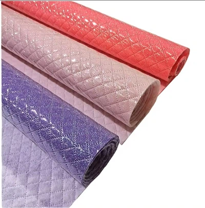 Glansandi PVC Glitter Leður Fyrir Poki Stól Skór