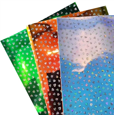 Heildsölu Diamond Design Prentað Mirror Pu Leður Efni