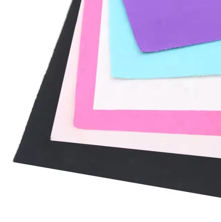 Waterproof Artificial Faux Glitter Leather Fabric Shine PU Synthetic Leather